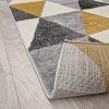 FRESH modern szőnyeg, sárga-szürke, 60x110