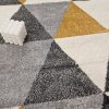 FRESH modern szőnyeg, sárga-szürke, 200x290