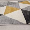 FRESH modern szőnyeg, sárga-szürke, 80x150