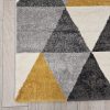 FRESH modern szőnyeg, sárga-szürke, 60x110