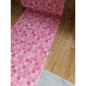   Csúszásmentes fürdőszobai futószőnyeg tekercs, kádkilépő, pink, 65cm széles