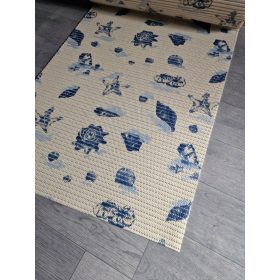   Csúszásmentes fürdőszobai futószőnyeg tekercs, kádkilépő, kagylós, 65cm széles