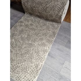  Csúszásmentes fürdőszobai futószőnyeg tekercs, kádkilépő, szürke köves, 65cm széles