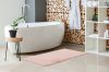 Heaven fürdőszobaszőnyeg, pihe-puha, hosszú szálú, rózsaszín, 50x90cm
