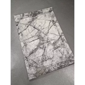 ITAKA modern szőnyeg, márvány minta, szürke, 58x110cm