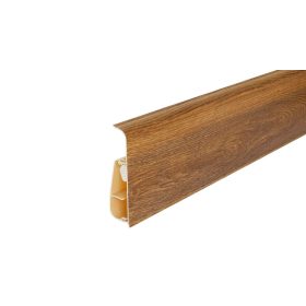   Műanyag szegőléc kábelcsatornával, 250cm, 75mm magas, "LIMA" - Carlo