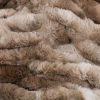 Luxus műszőrme takaró, pihe-puha, barna, 150x200cm