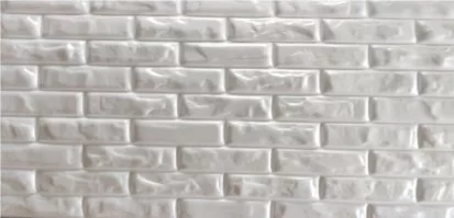 Mennyezeti burkolólap XL - BRICK white - 100x50cm (polisztirol)