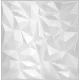 Mennyezeti burkolólap - CRYSTAL, WHITE - 50x50cm (polisztirol)