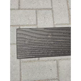   Mennyezeti burkolólap, keskeny - WOOD sötétbarna - 100x16cm (polisztirol)