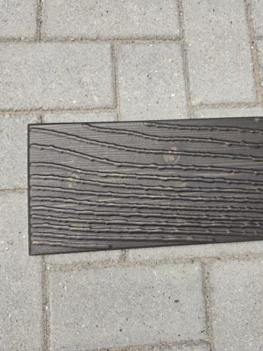 Mennyezeti burkolólap, keskeny - WOOD sötétbarna - 100x16cm (polisztirol)