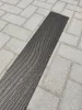 Mennyezeti burkolólap, keskeny - WOOD sötétbarna - 100x16cm (polisztirol)