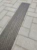 Mennyezeti burkolólap, keskeny - WOOD sötétbarna - 100x16cm (polisztirol)