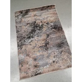   MIRAGE "24137" márvány mintás modern szőnyeg, barna, 60x110cm