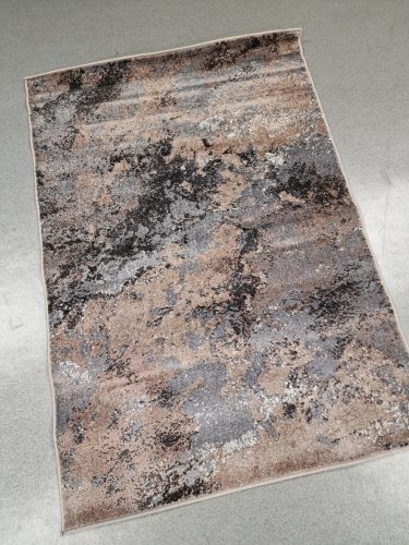 MIRAGE rövid szálú modern szőnyeg, márvány minta, barna, 120x170cm