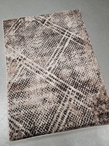 MIRAGE rövid szálú modern szőnyeg, absztrakt minta, barna, 60x110cm