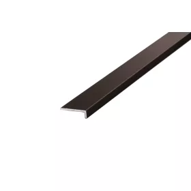 Öntapadós alumínium lezáróprofil, bronz, 4.5mm, 270cm
