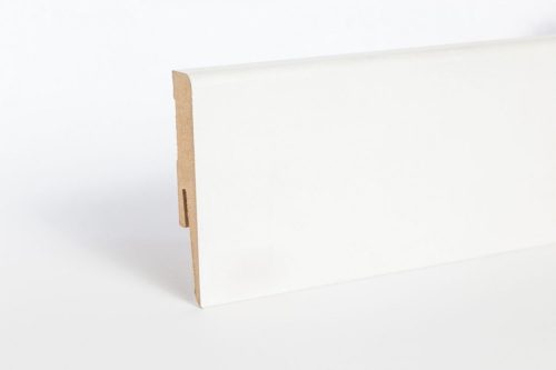 Fehér festhető szegélyléc, "Amerikai design", 80mm magas, 240cm