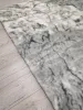 MARBLE márvány mintás puha szőnyeg, hosszú szálú, szürke, 160x230cm