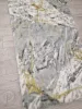 MARBLE márvány mintás puha szőnyeg, hosszú szálú, sárga, 160x230cm