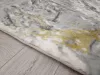 MARBLE márvány mintás puha szőnyeg, hosszú szálú, sárga, 160x230cm
