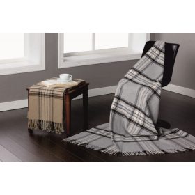   Mount Everest takaró, pléd, puha, pamut, szürke, 130x170cm