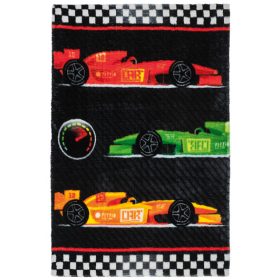 Versenyautós gyerekszőnyeg, mosható, 90x130cm