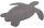 Mosható gyerekszőnyeg, Teknős, pihe-puha, szürke, 92x83cm