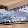 Opal szőnyeg, 3d felület, koptatott hatású, kék, 80x150cm