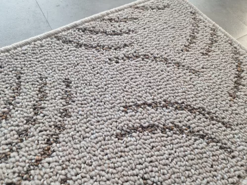 NASHVILLE bézs hurkolt, mintás padlószőnyeg, 400cm