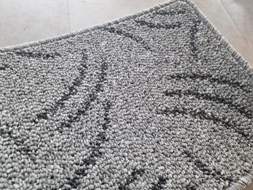 NASHVILLE szürke hurkolt, mintás padlószőnyeg, 400cm