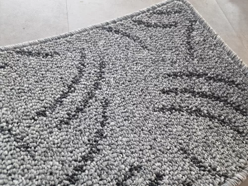 NASHVILLE szürke hurkolt, mintás padlószőnyeg, 400cm