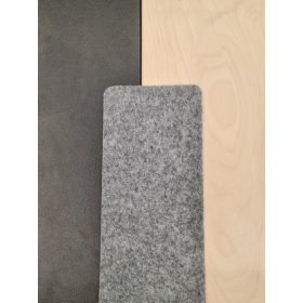 NEO filc padlószőnyeg, filc hátoldallal, szürke, 400cm