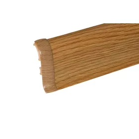   Összekötő elem, 56mm magas "Sötét tölgy" műanyag szegőléchez, 1db