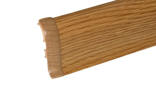 Összekötő elem, 56mm magas "Sötét tölgy" műanyag szegőléchez, 1db