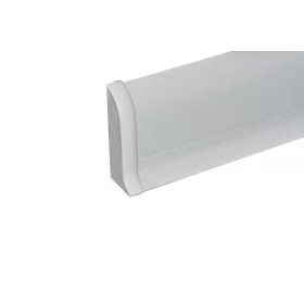   Bal végzáró, 56mm magas fehér műanyag szegőléchez, 1db bal