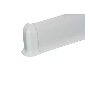 Külső sarok, 56mm magas fehér műanyag szegőléchez, 1db