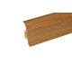 Műanyag szegőléc kábelcsatornával, 250cm, 56mm magas "NGF" - Sötét tölgy
