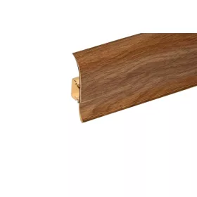   Műanyag szegőléc kábelcsatornával, 250cm, 56mm magas "NGF" - Polish tölgy