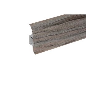   Műanyag szegőléc kábelcsatornával, 250cm, 56mm magas "NGF" - Vintage