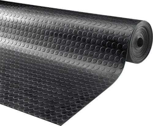 NOPP "pöttyös" ipari gumiszőnyeg, kültéri/beltéri gumi, 120cm széles tekercs 