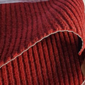 QUATTRO strapabíró bordás filc, piros, 100cm