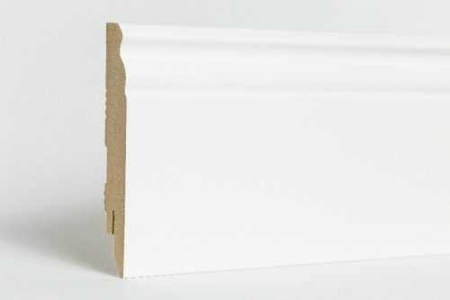 Fehér szegélyléc, "Amerikai design", 100mm magas, 240cm