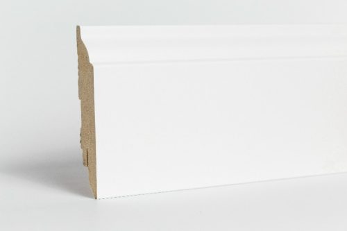 Fehér szegélyléc, "Amerikai design", 90mm magas, 240cm