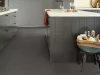 Tekercses vinyl (PVC), közületi, "STARDUST" fekete, beton mintás, 200cm
