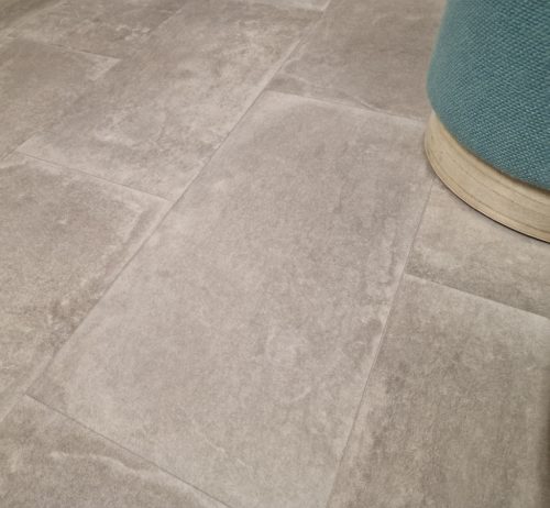 Tekercses vinyl (PVC), "TARANTO-1" szürke, csempe mintás, 400cm