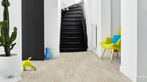 Tekercses vinyl (PVC), "MELBOURNE" szürke csempe mintás, 400cm