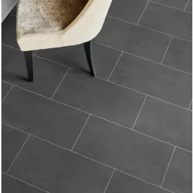   Tekercses vinyl (PVC), "MELBOURNE" antracit csempe mintás, 300cm