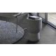 Tekercses vinyl (PVC), "MELBOURNE" antracit csempe mintás, 400cm