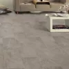 Tekercses vinyl (PVC) filc hátoldallal, "AMALFI" szürke, csempe mintás, 400cm